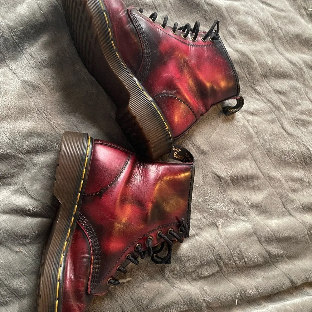 Dr. Martens Oxblood Combat Boots - Picture 4 of 7